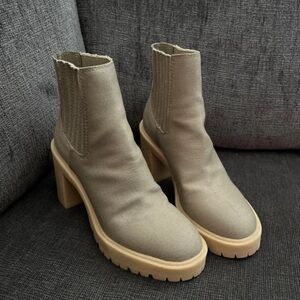 Dolce Vita Taupe Heeled Boots